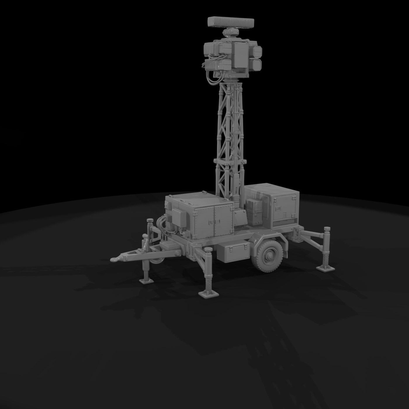 Mil 272 Modern Desert Deployable Radar Mast