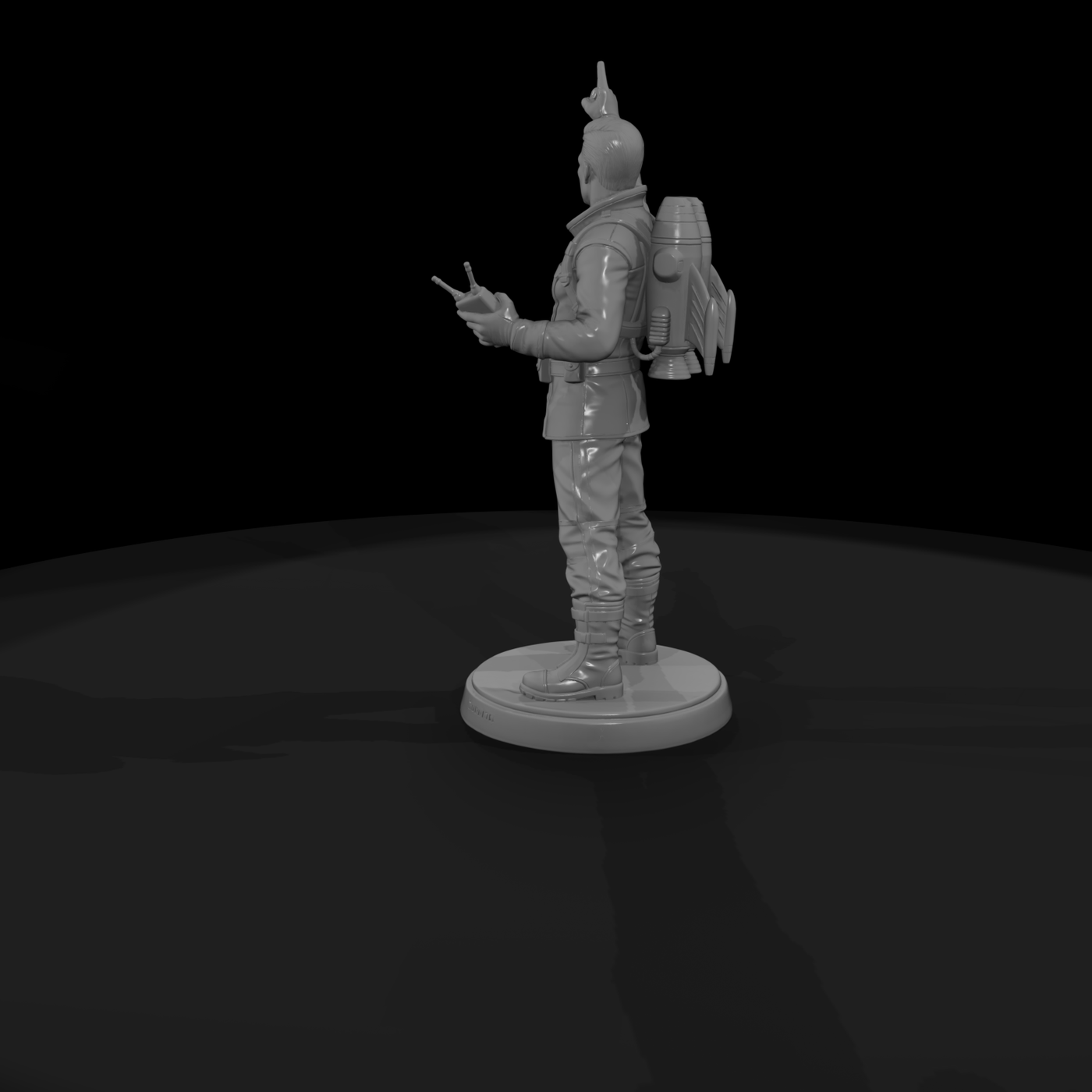 Poparc 0012 Retro Rocket Captain