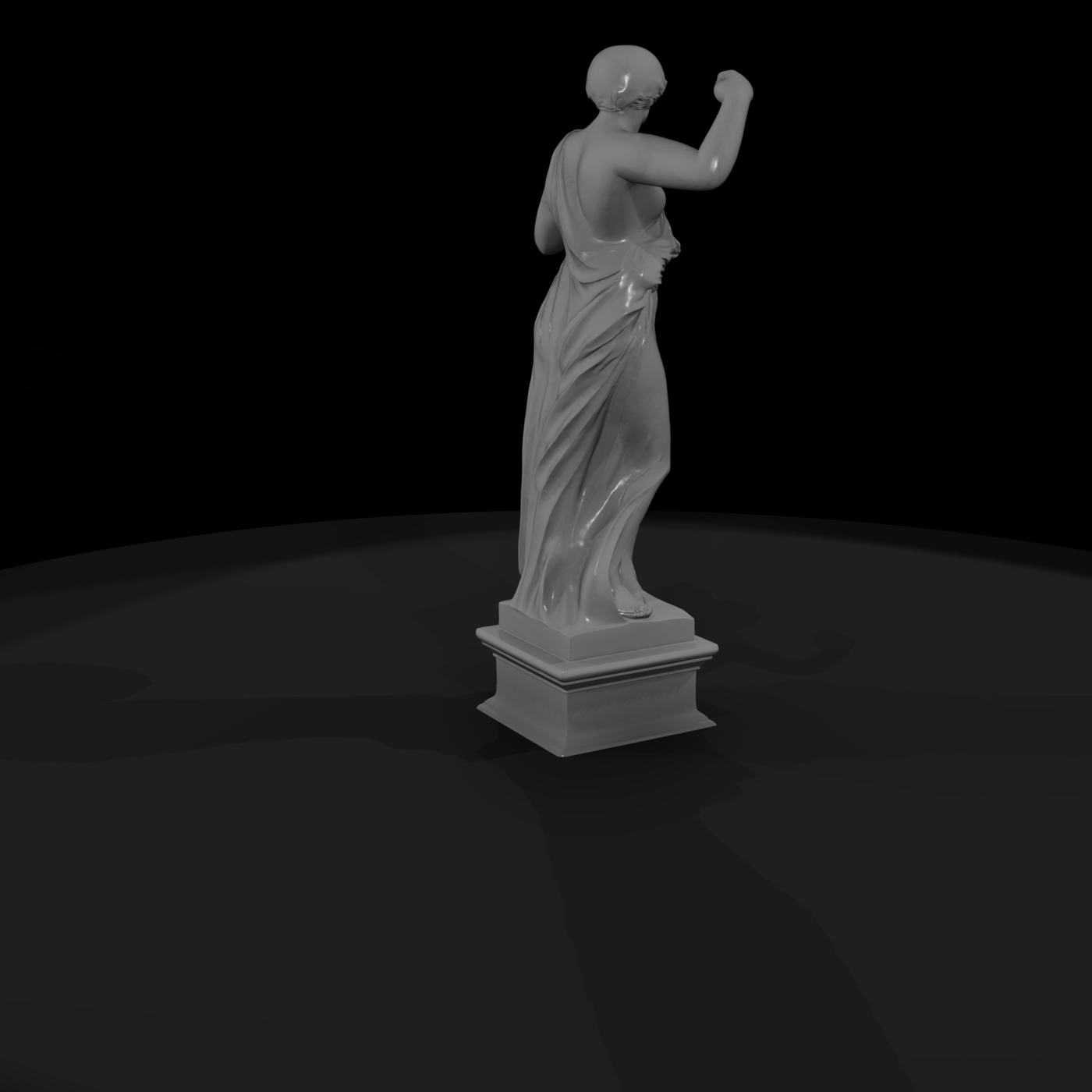 Neoclassical Lyre Muse Statue