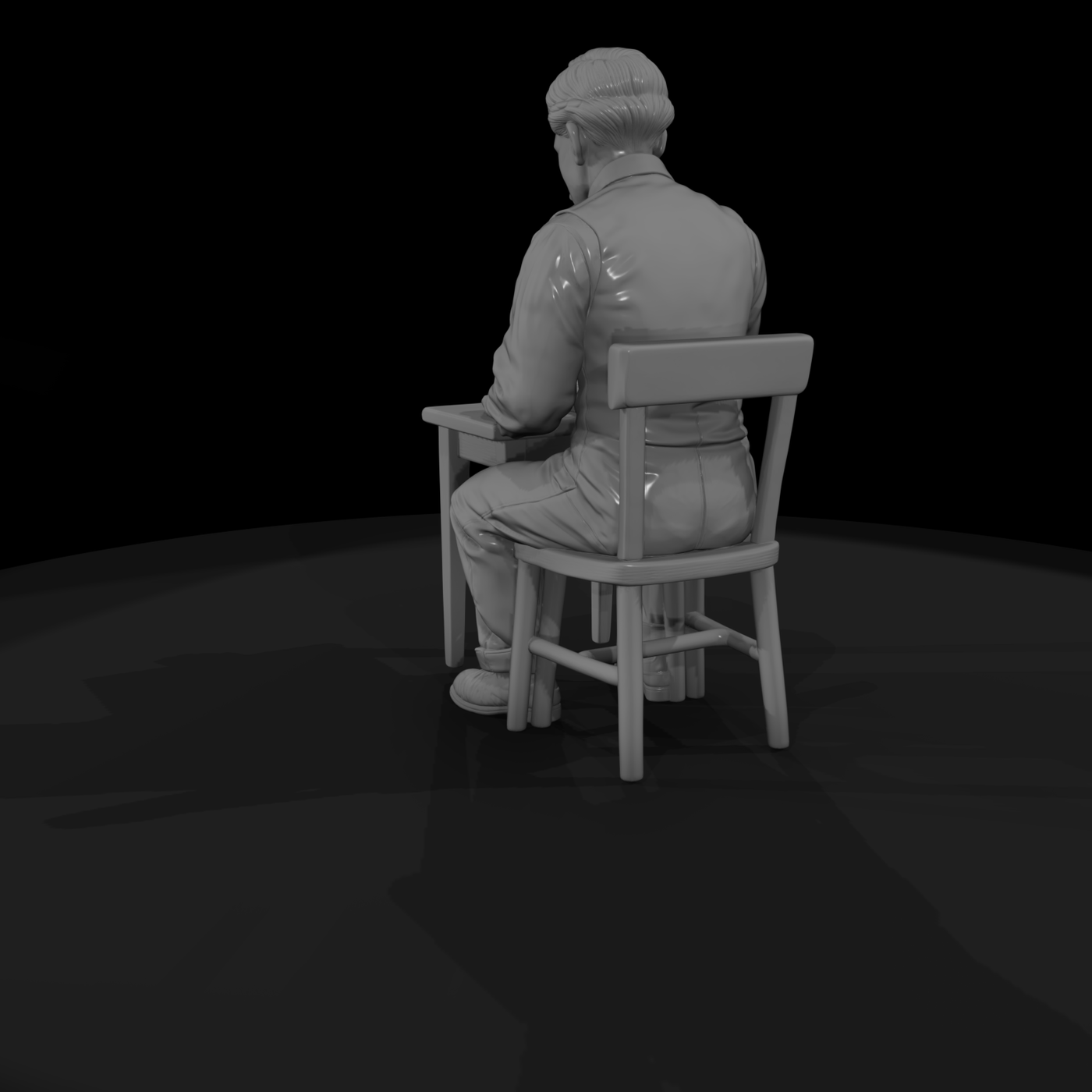 Hist 0248 Telegraph Operator Miniature Figure