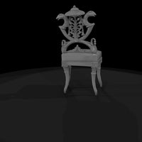 neoclassical-griffin-carved-accent-chair-miniature-218316 — thumbnail 6
