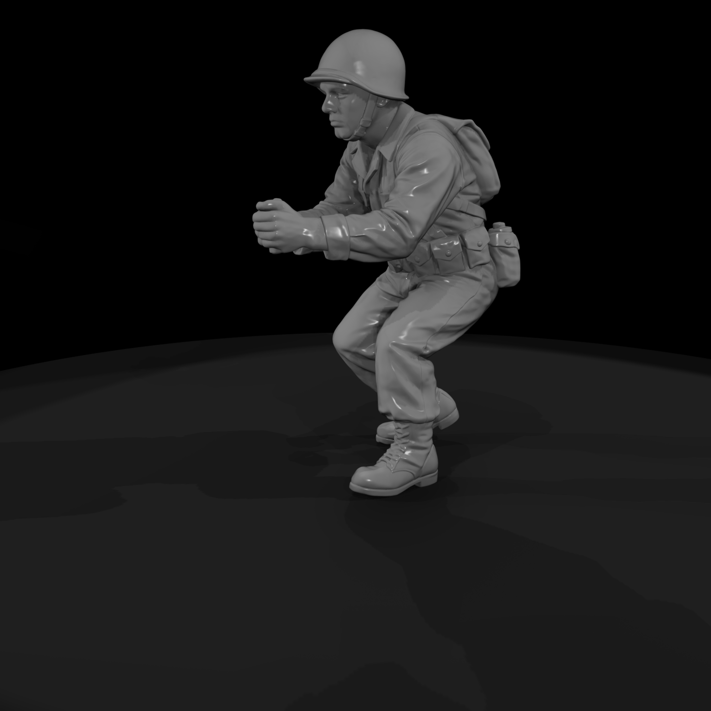 Ww2 Army 056 Wwii U S Army Artillery Crewman Figur