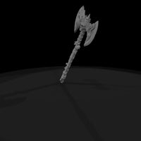 gothic-double-bladed-skull-battle-axe-diorama-prop-320909 — thumbnail 6