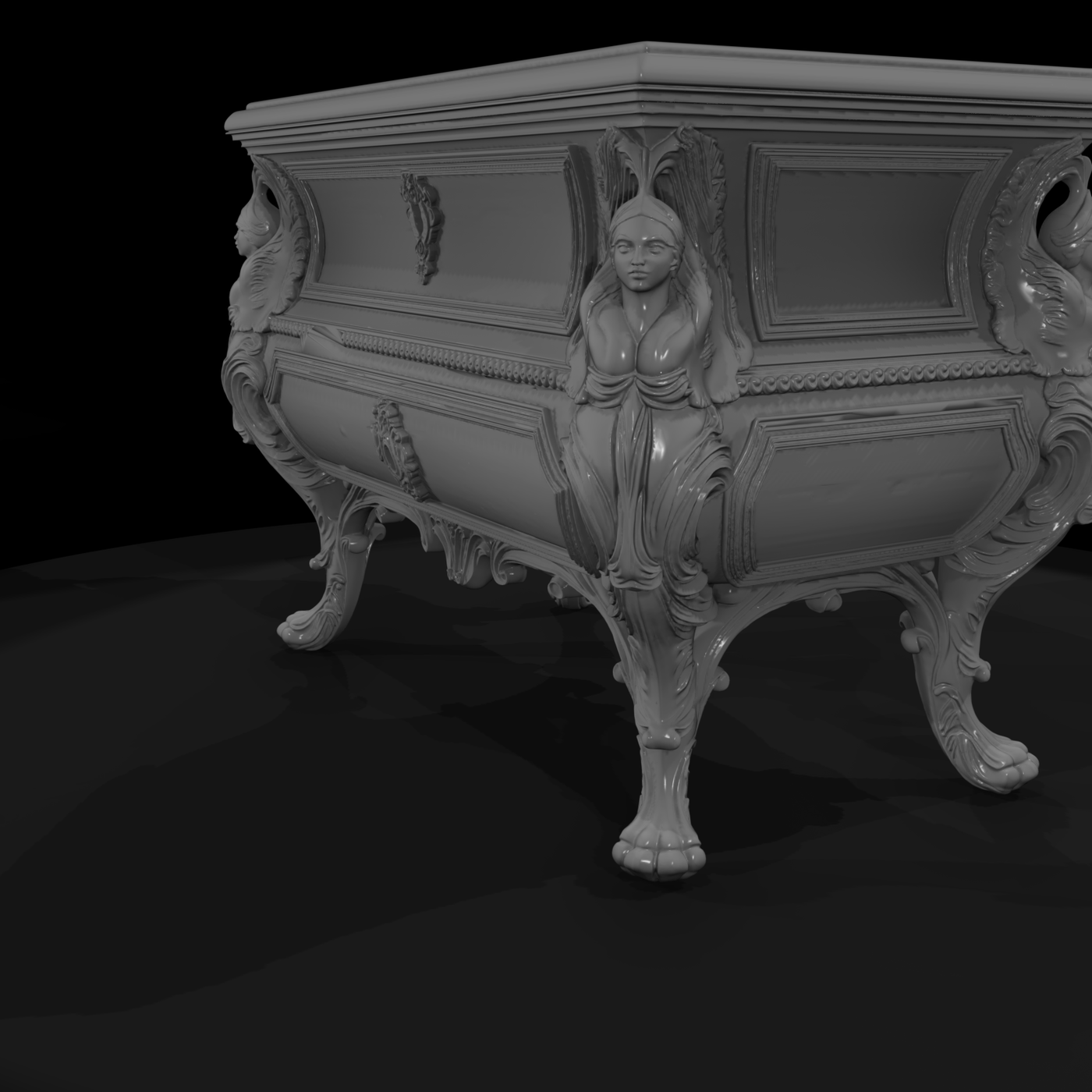 Rococo Ornate Commode