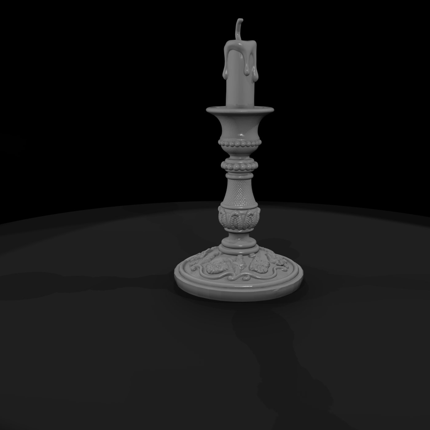 Ornate Brass Candlestick