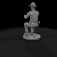 1950s Rural Deputy Seated at the Wheel — thumbnail 7