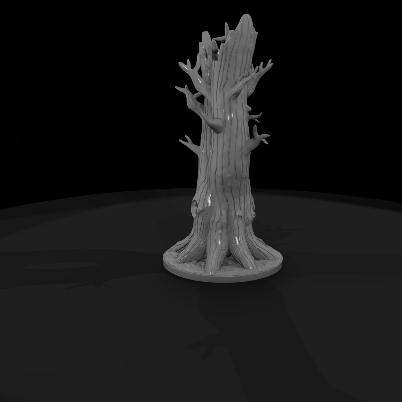 Stylized Dead Twin Tree Scenic Base