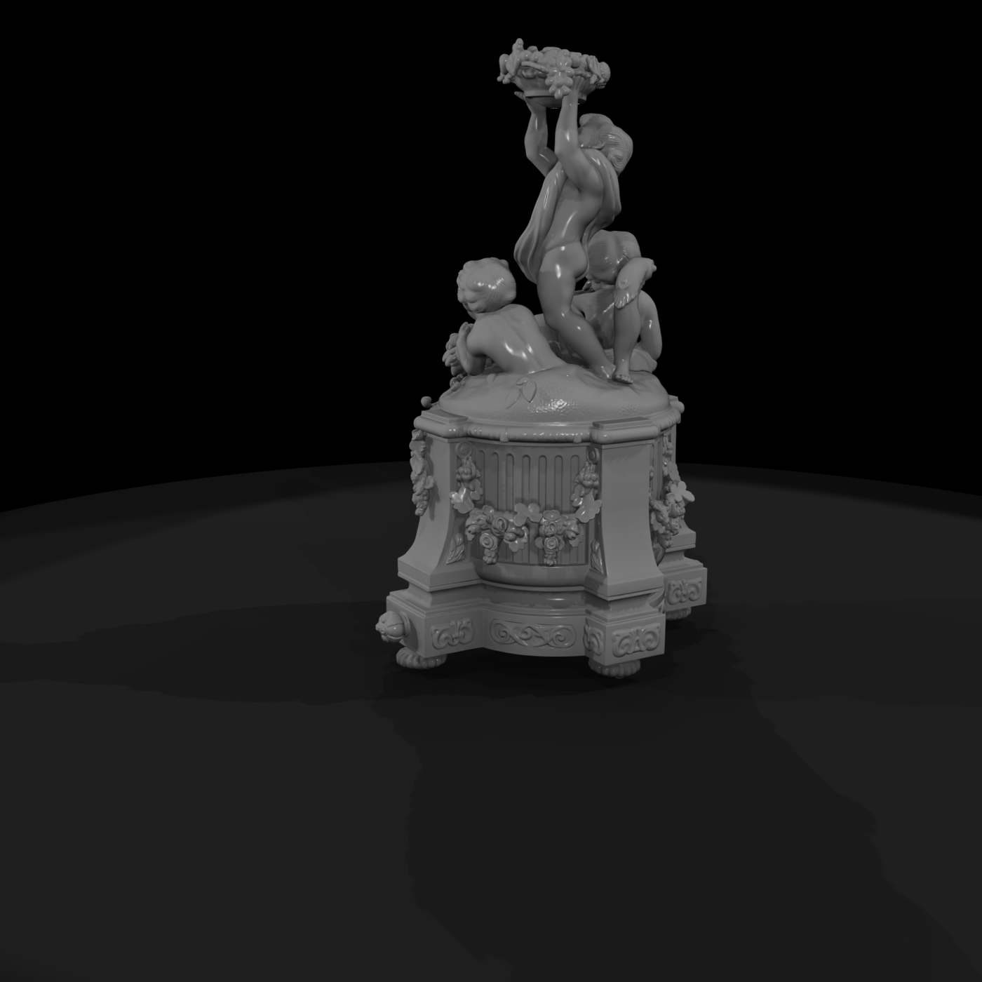 20260612 Gilded Cherub Clock E1A65C9Bb4