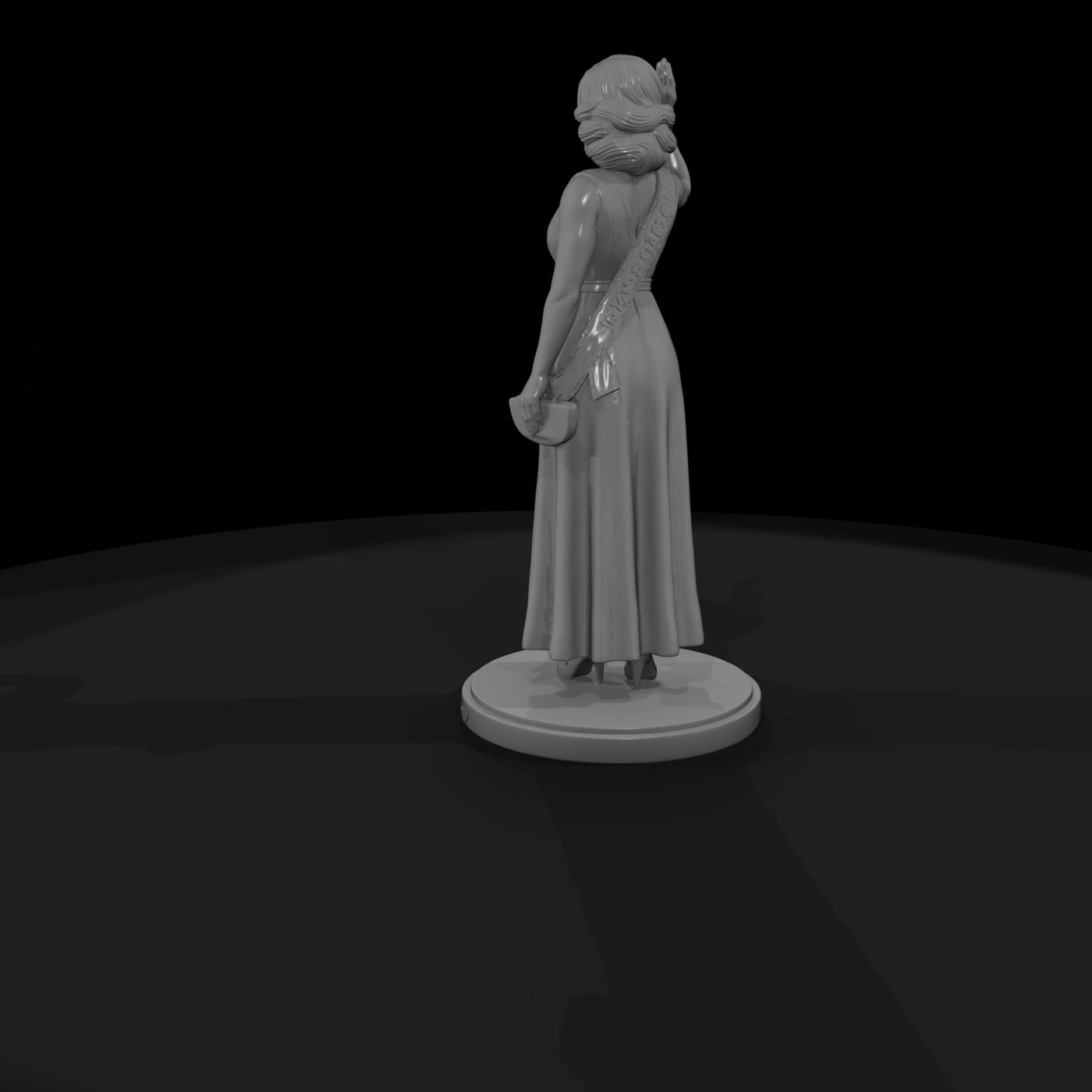 Beauty Pageant Contestant in Gown