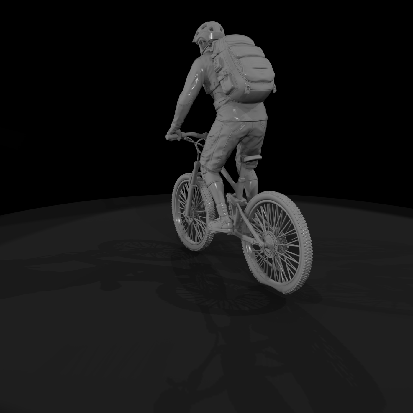 Poparc 0248 Mountain Biker Climber