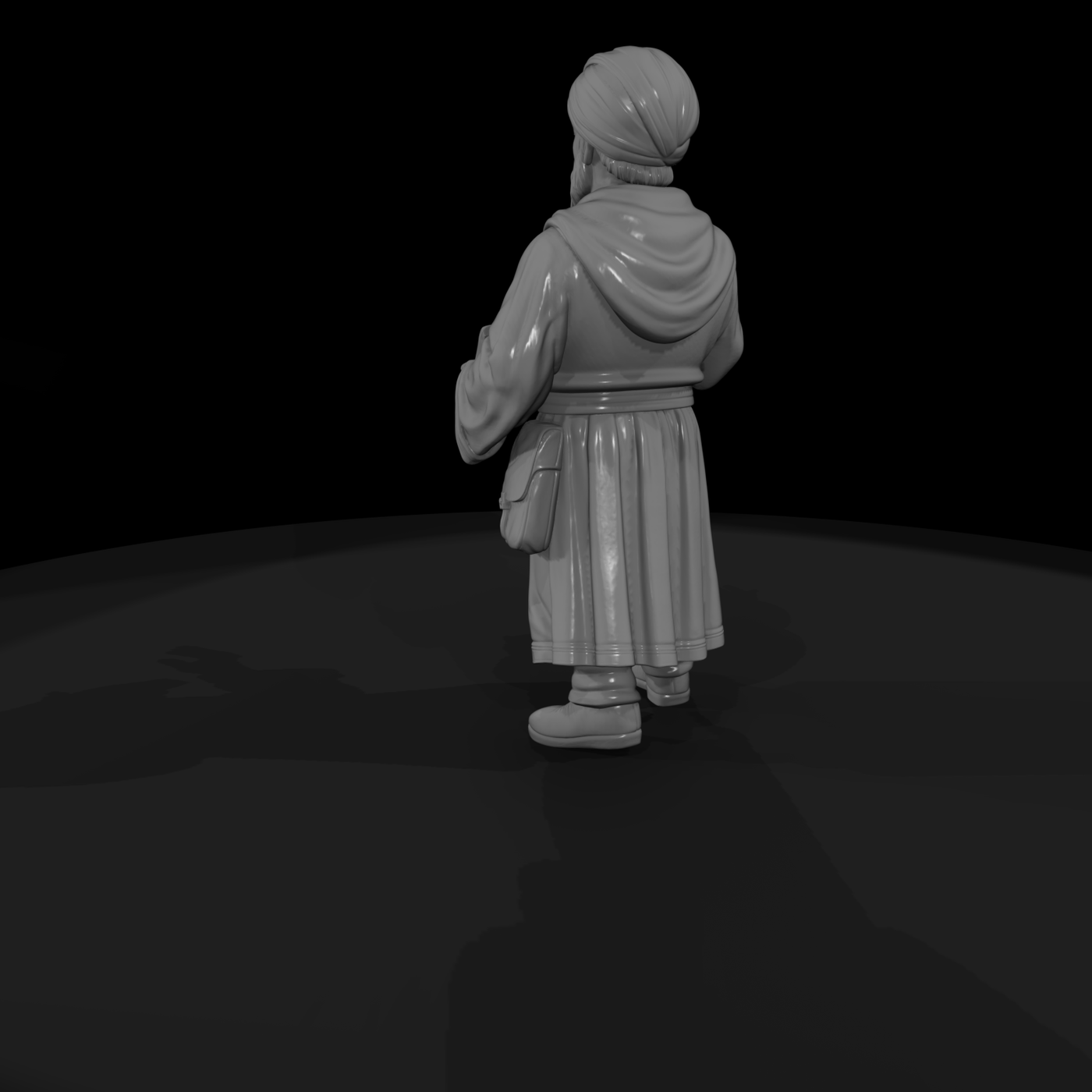 Hist 0076 Historical Al Khwarizmi Miniature Figure