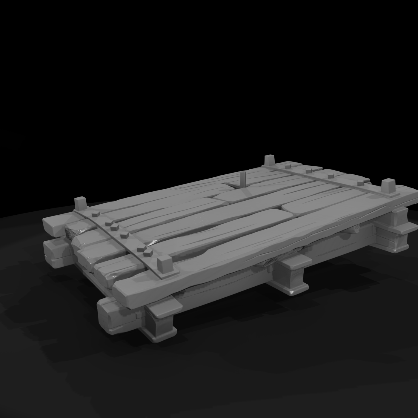 Weathered Dock Section — Pier Platform