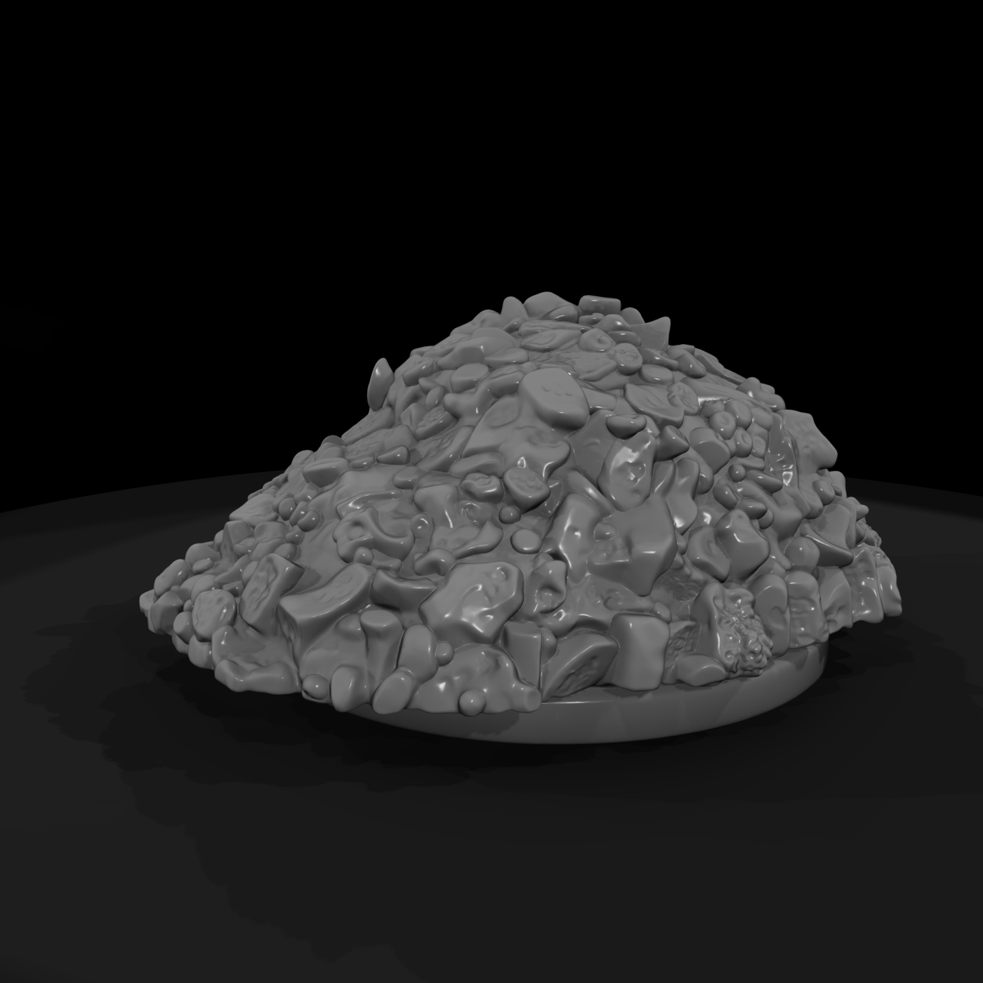 Stylized Crushed Gravel Pile 3D Model Wlhq5Qo2