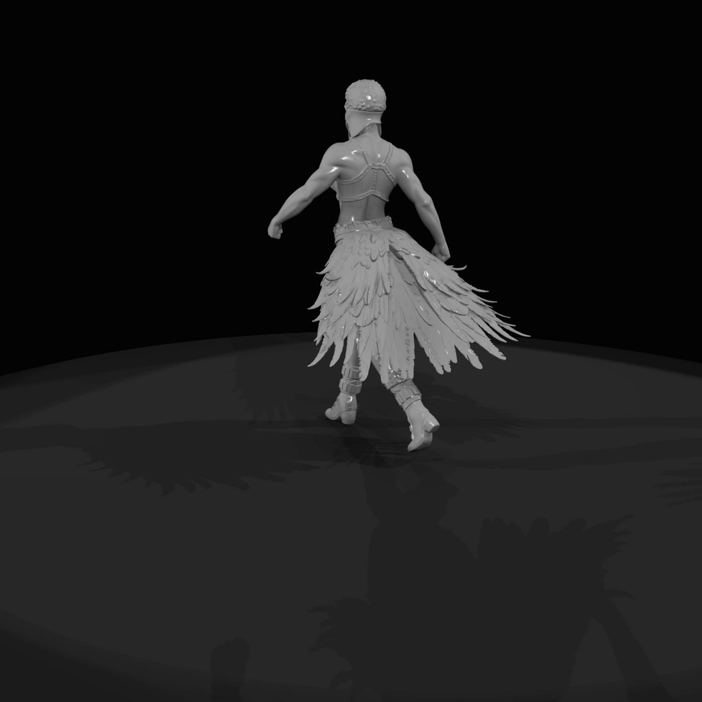 Feathered Carnival Dancer
