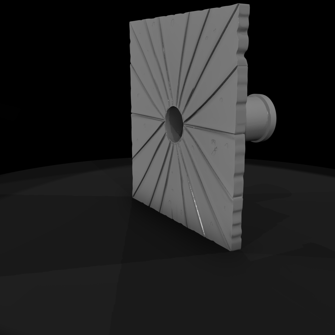 Sci‑Fi Wall Vent Impact Panel