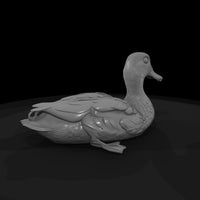 mallard-duck-figurine-resting-pose-for-dioramas-railway-layouts-033808 — thumbnail 6