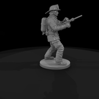 1980s Firefighter Working a Nozzle — thumbnail 6