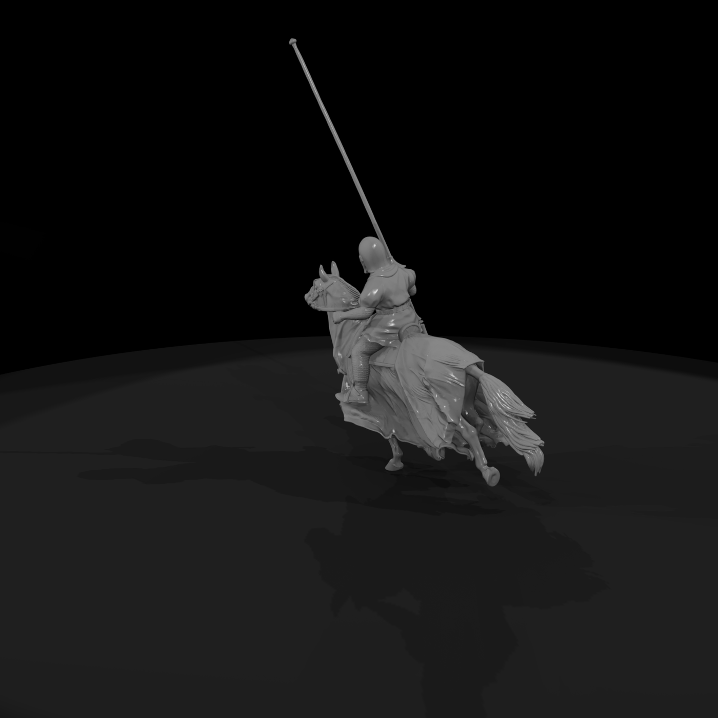 Mounted Jousting Knight — Medieval Tournament