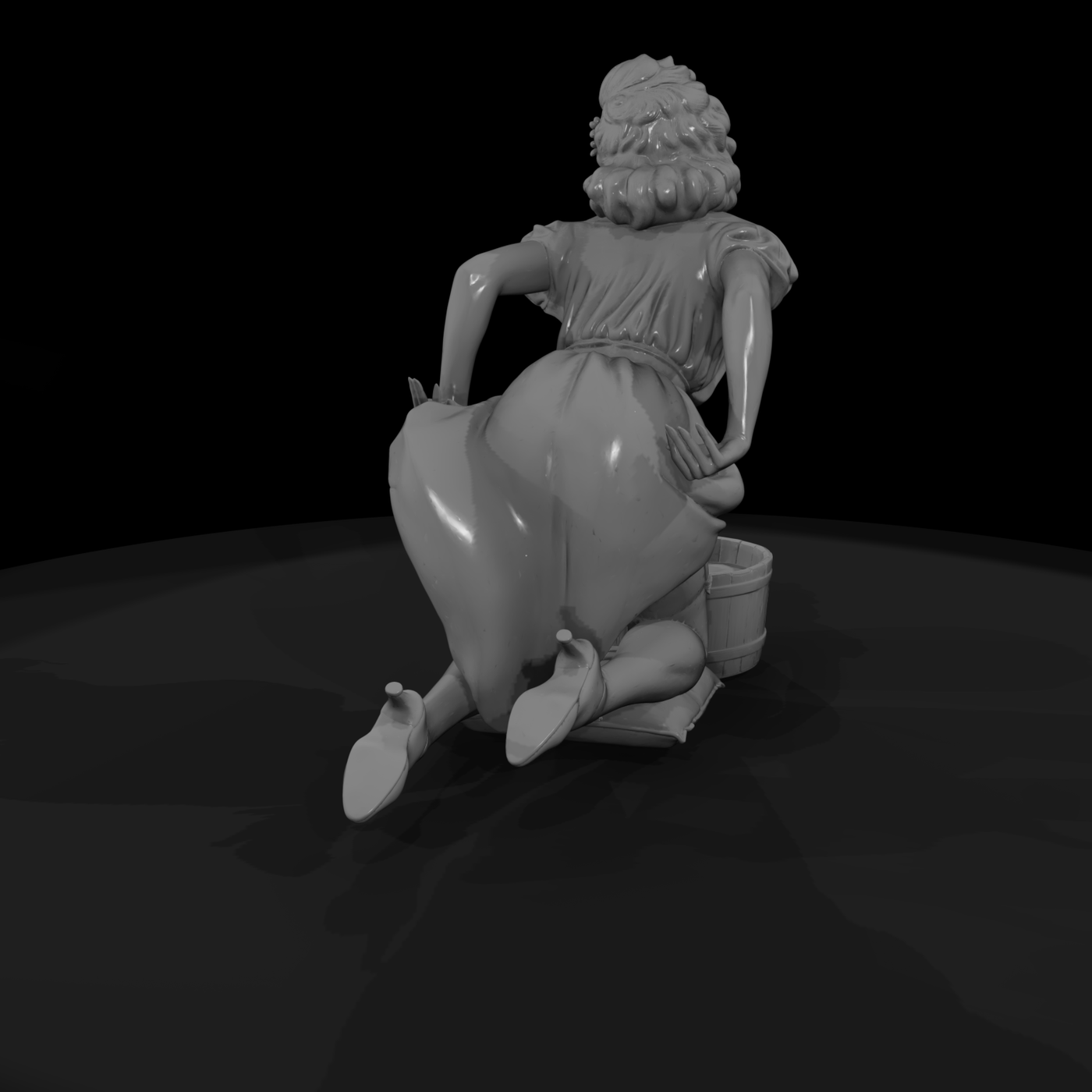 Bobbing-for-Apples Pin-Up