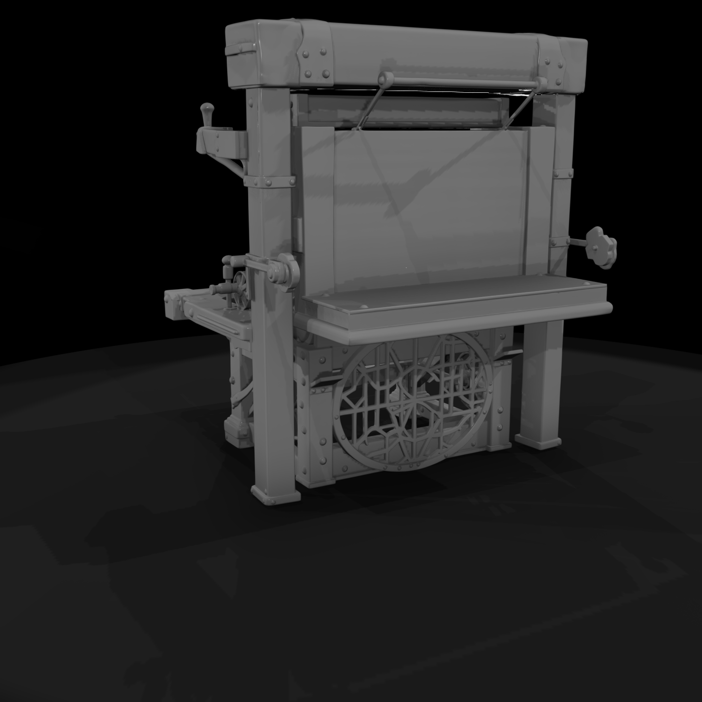 Antique Cast-Iron Printing Press