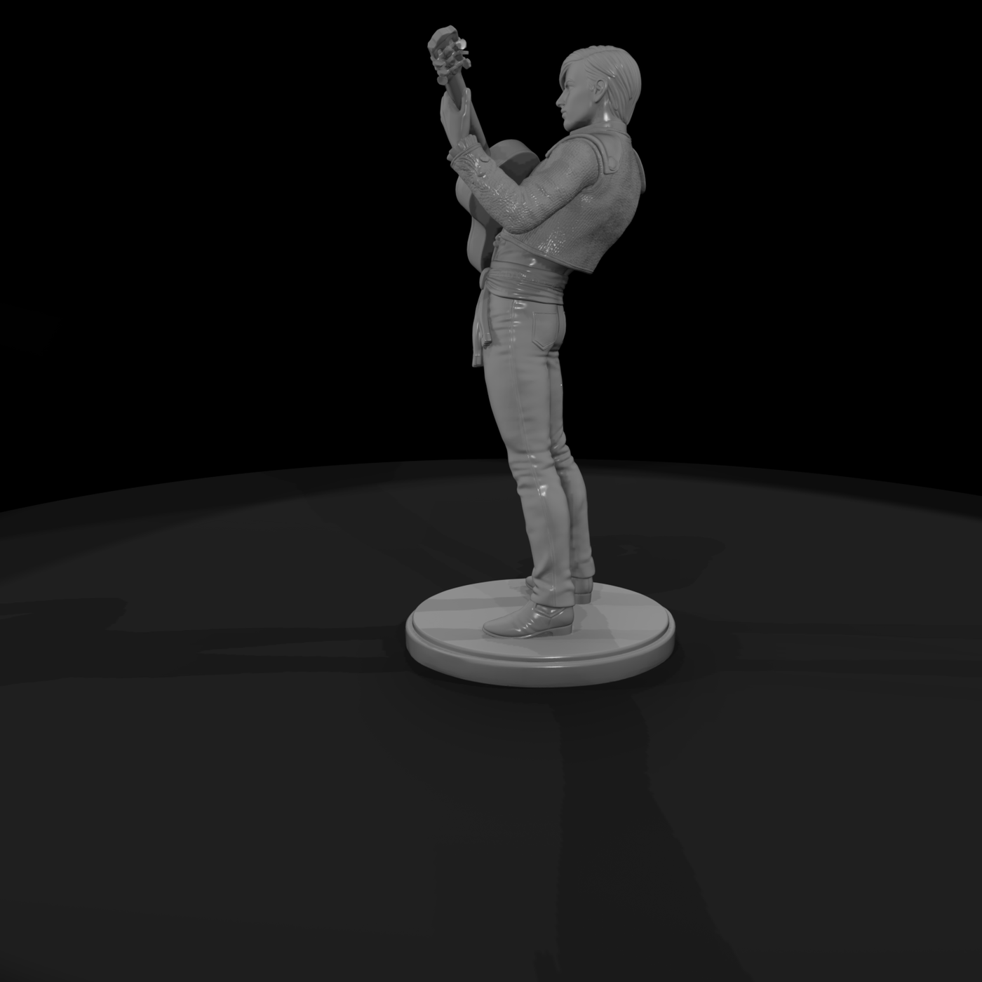 Poparc 0195 Flamenco Guitarist Alternate Pose