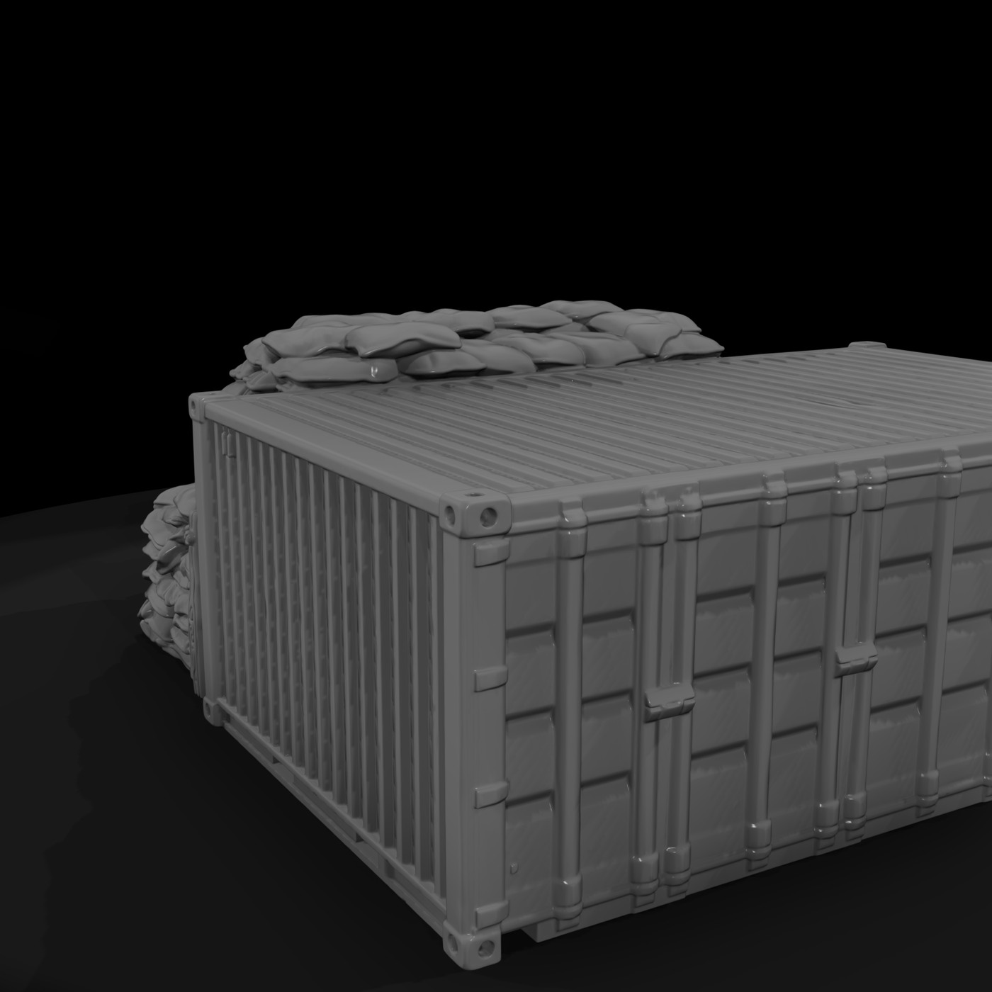 Mil 165 Vietnam Conex Ammo Bunker