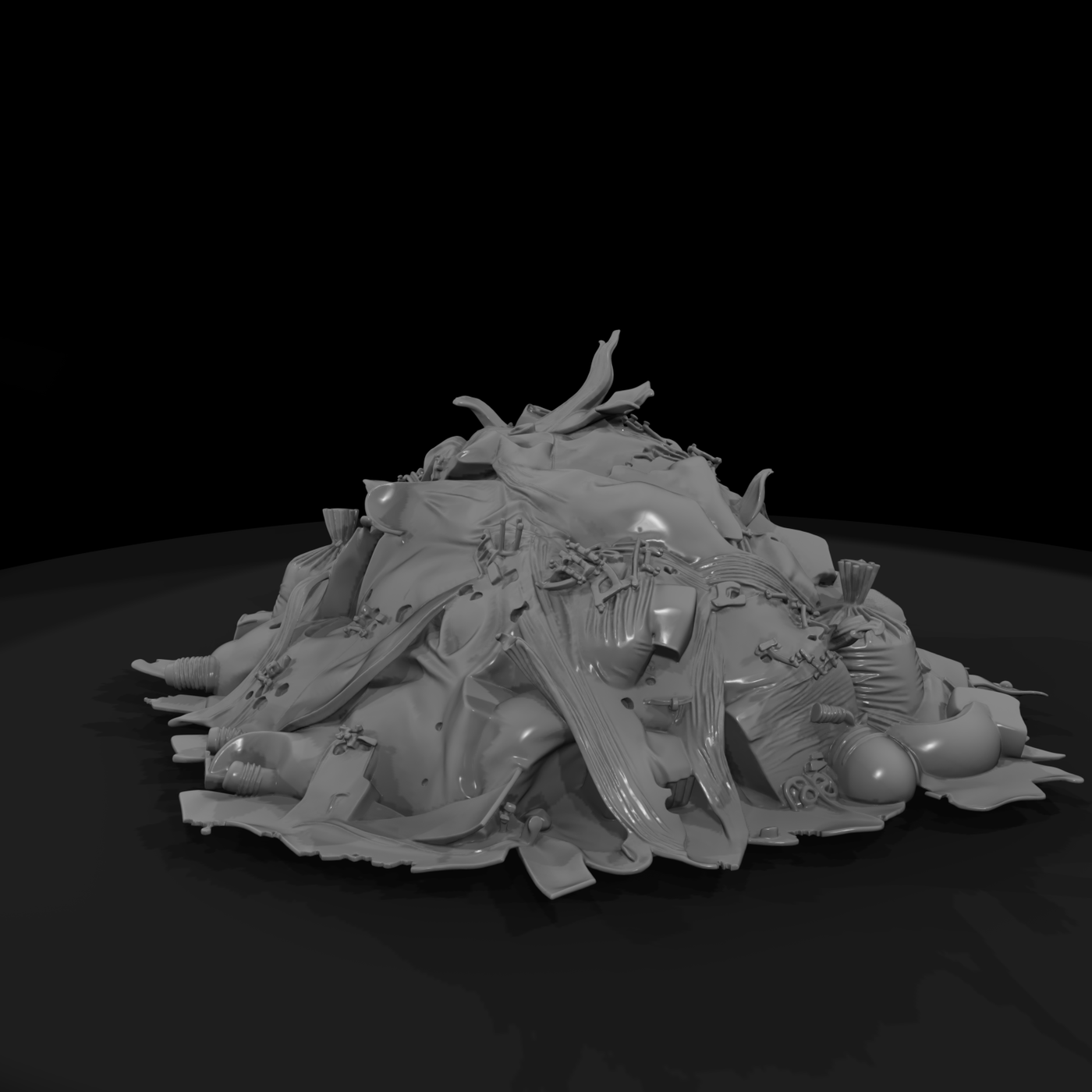 Stylized Trash Pile
