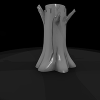 Mossy Hollow Tree Stump with Toadstools — thumbnail 6