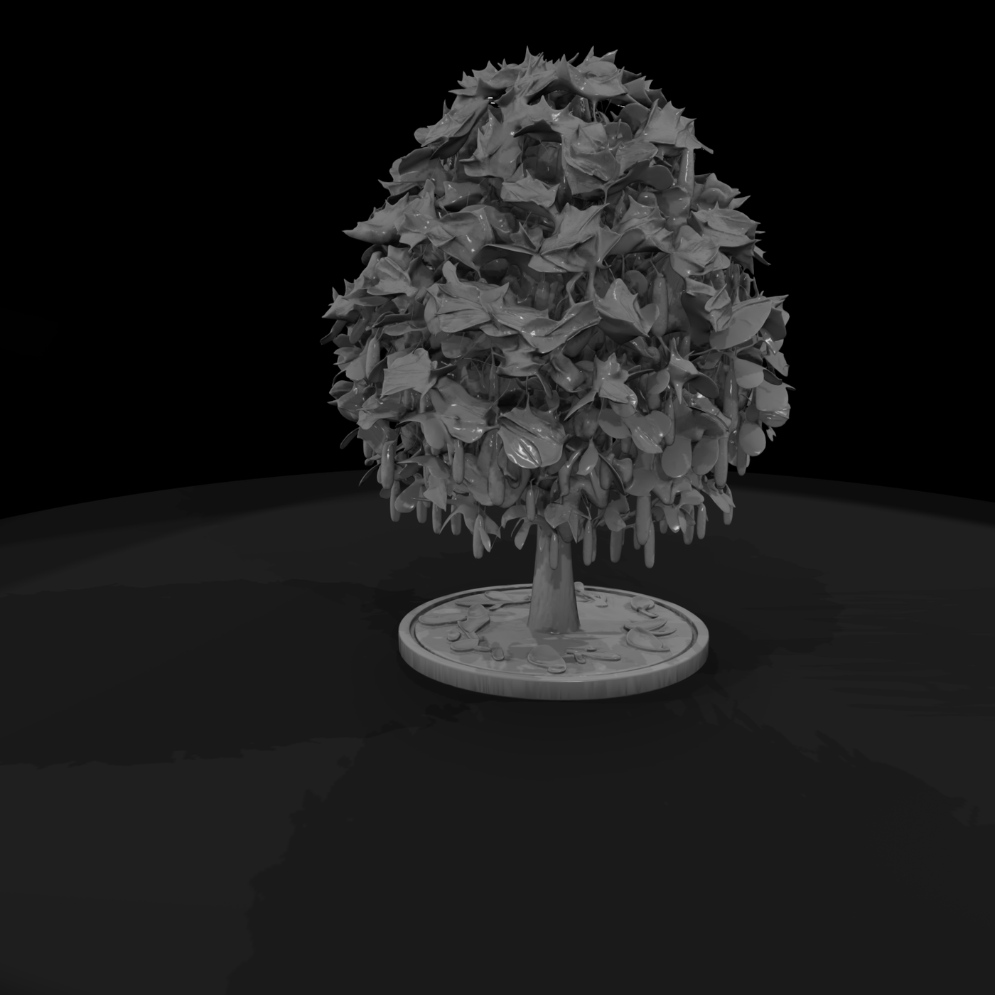Stylized Maple Tree & Model Railroads