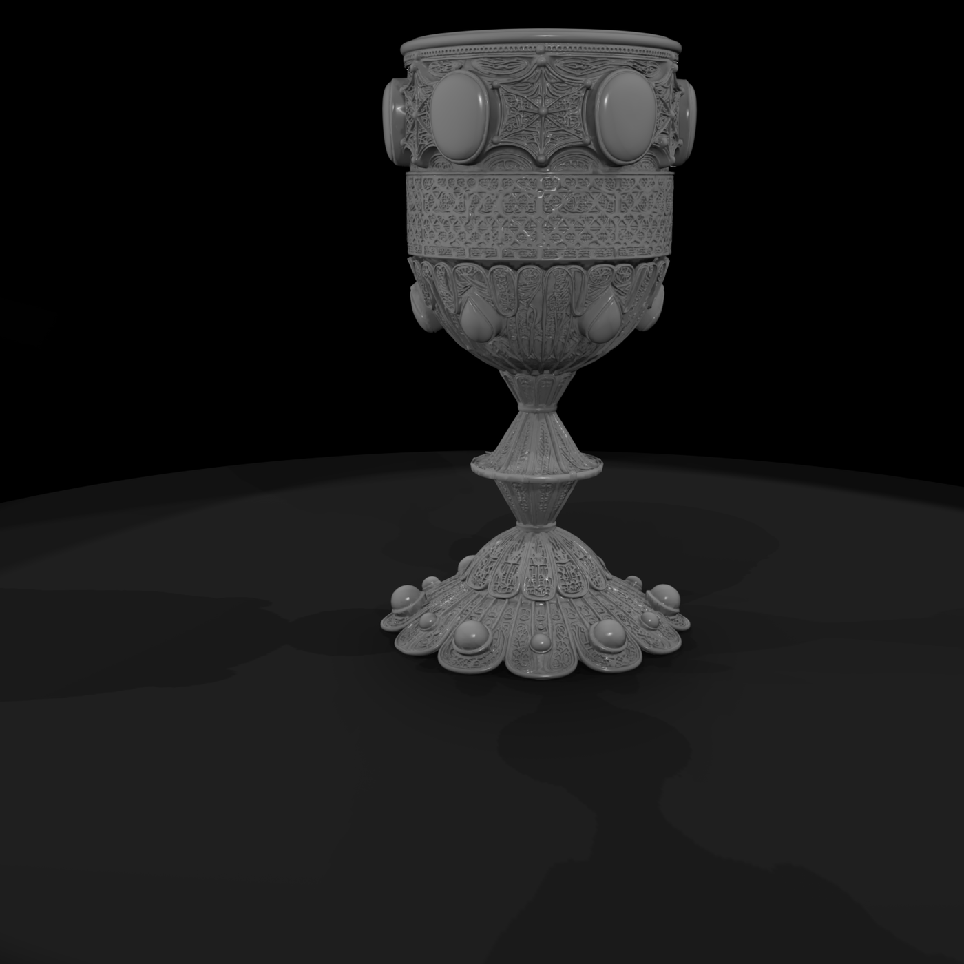 Ornate Filigree Royal Chalice — Fantasy Goblet