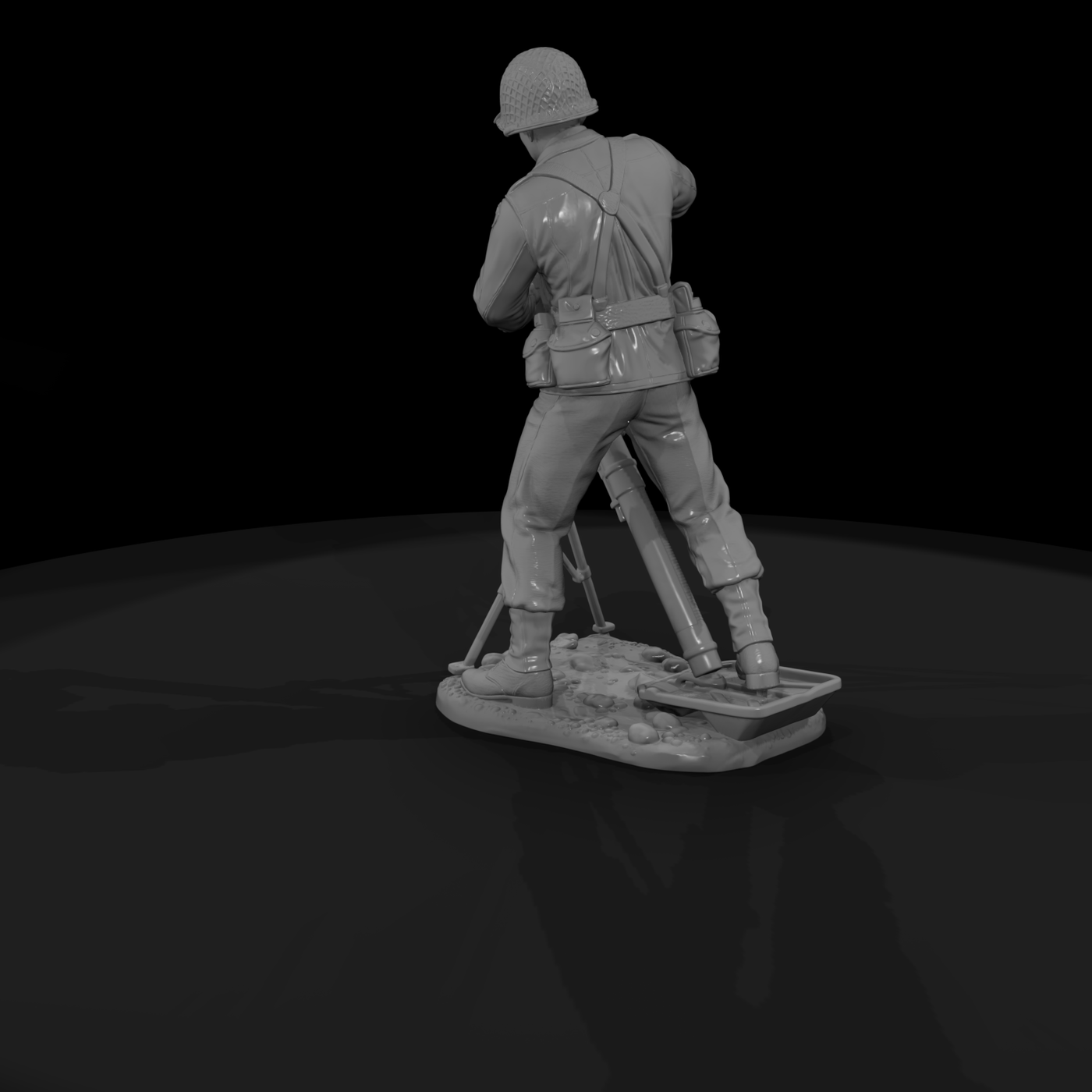 Ww2H 008 United States Army Mortarman