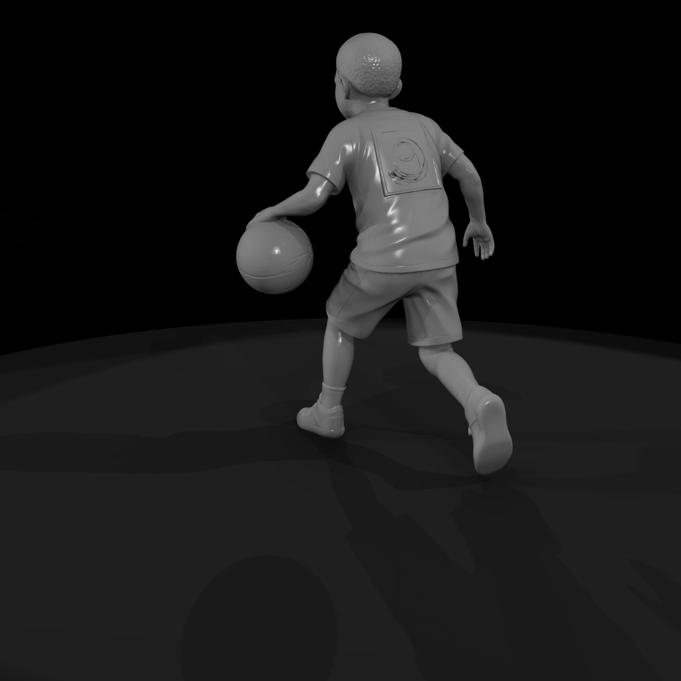 Young Boy — Running Pose