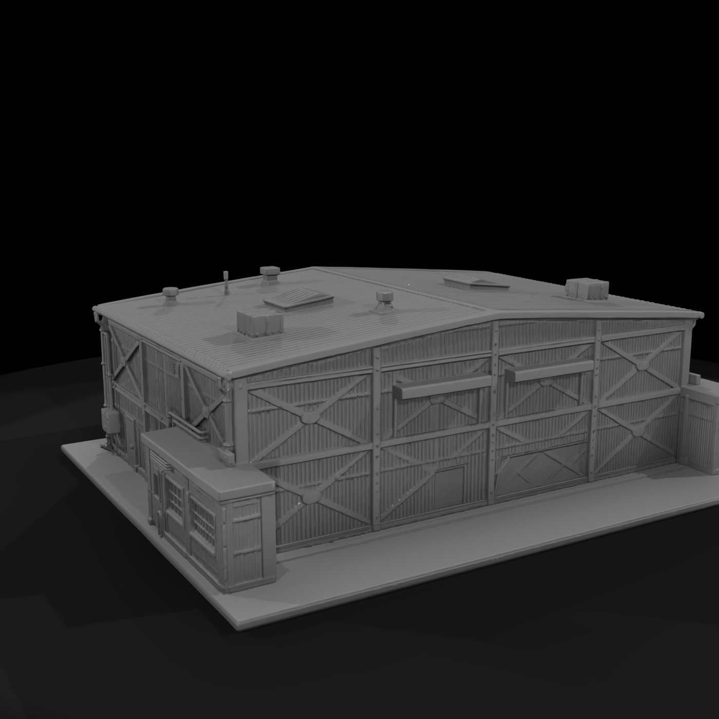 Mil 206 1980S Cold War Motor Pool Building