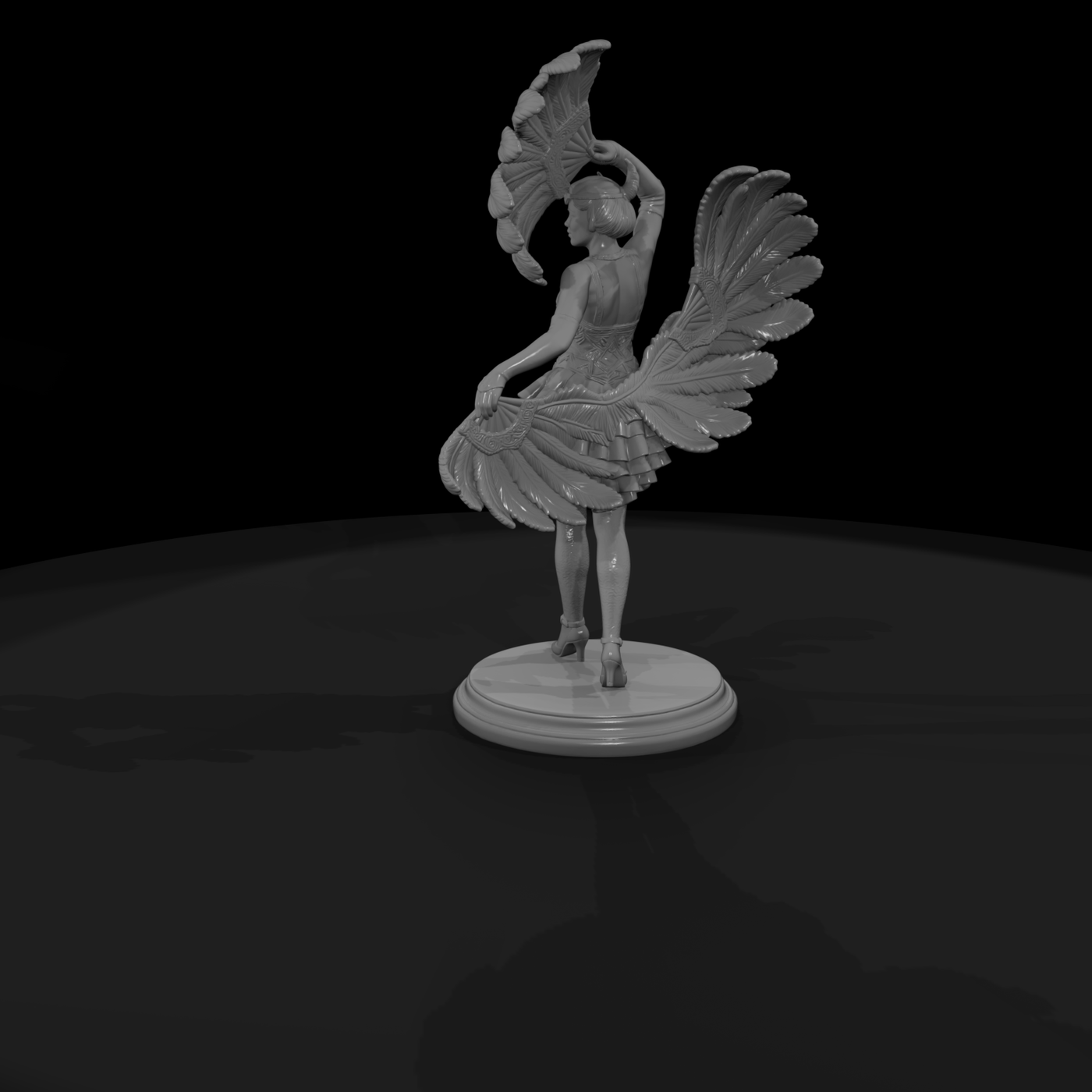 Poparc 0400 Cabaret Fan Dancer