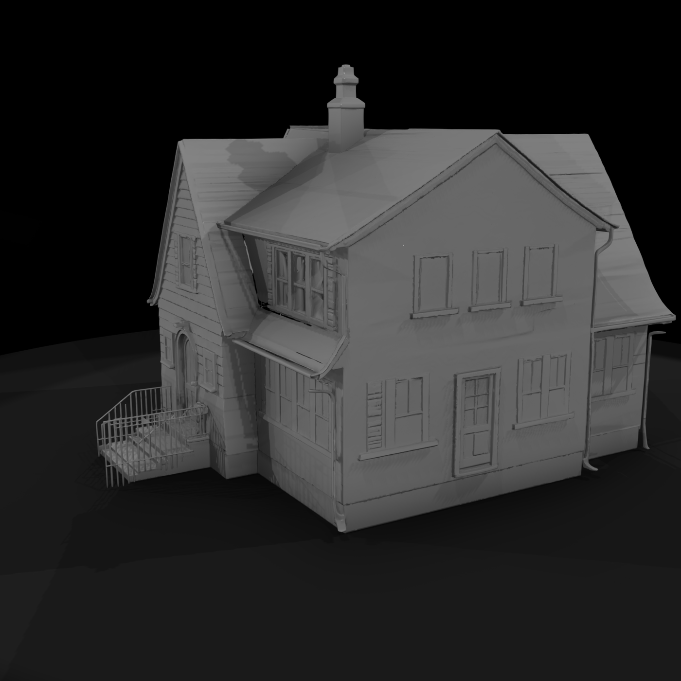 1930s Blue Clapboard Cottage