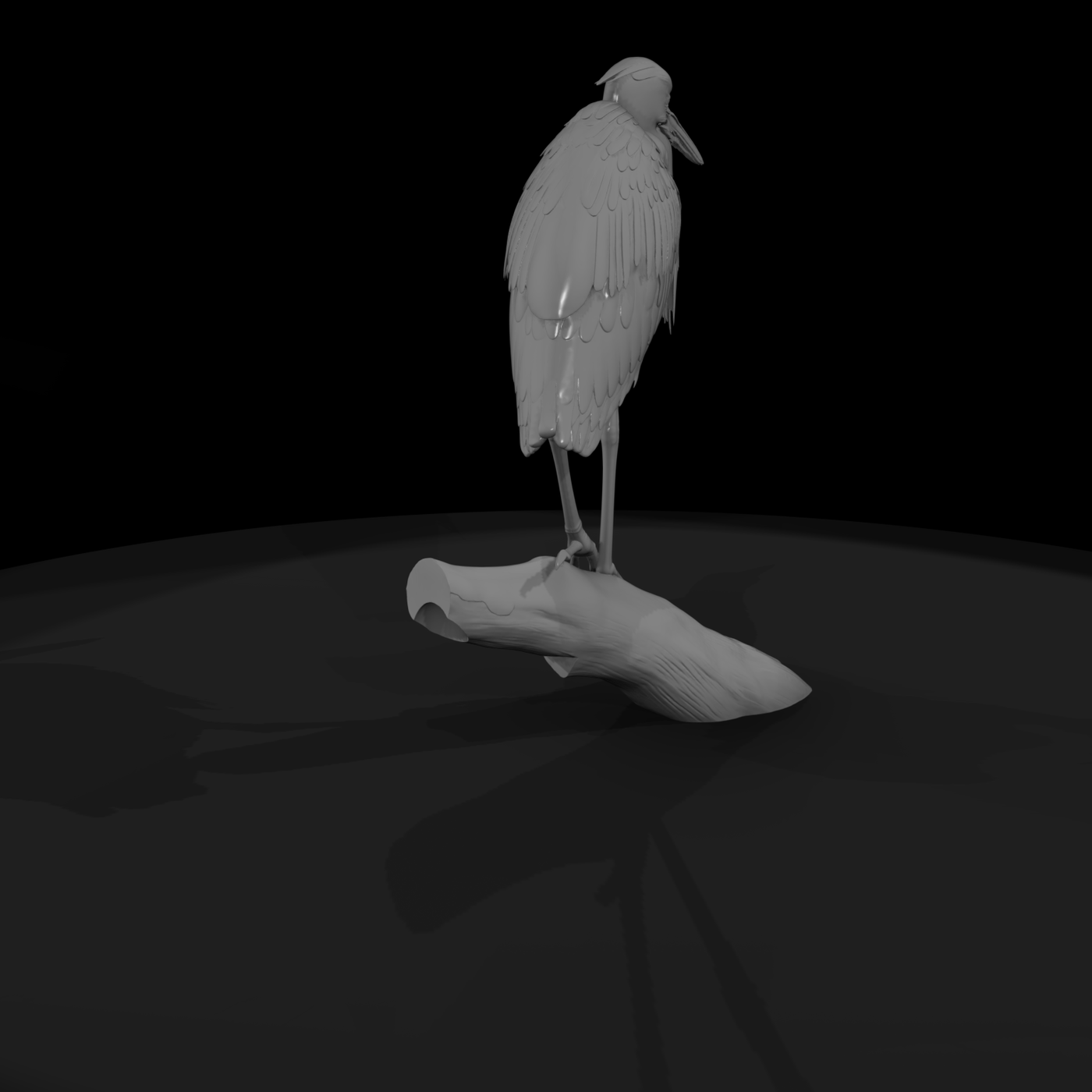 Great Blue Heron Figurine & Railway Layouts ( Friendly)