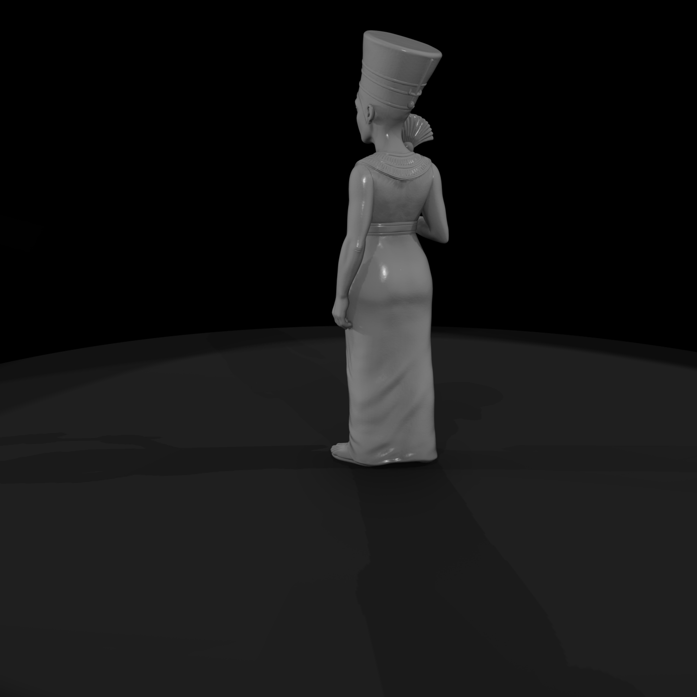 Hist 0004 Historical Nefertiti Miniature Figure