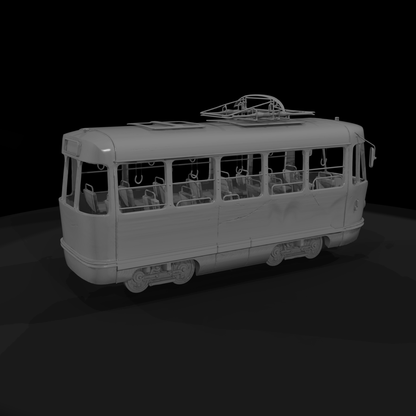 Weathered Vintage Tram