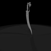 bird-hilt-curved-dagger-stylized-fantasy-diorama-prop-424254 — thumbnail 6