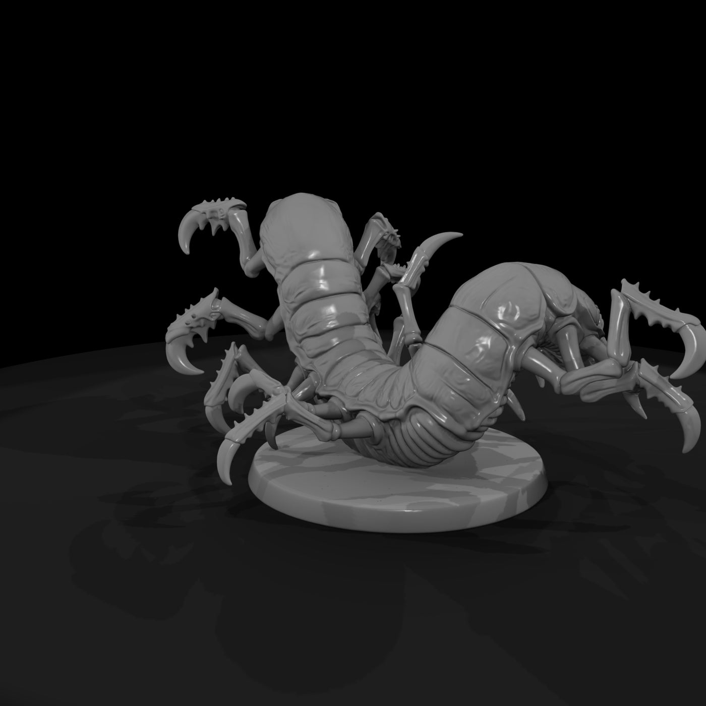 stylized-two-headed-alien-centipede-miniature-3d-m
