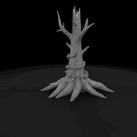 stylized-dead-tree-stump-with-barbed-wire-3d-print-ready-377136 — thumbnail 6