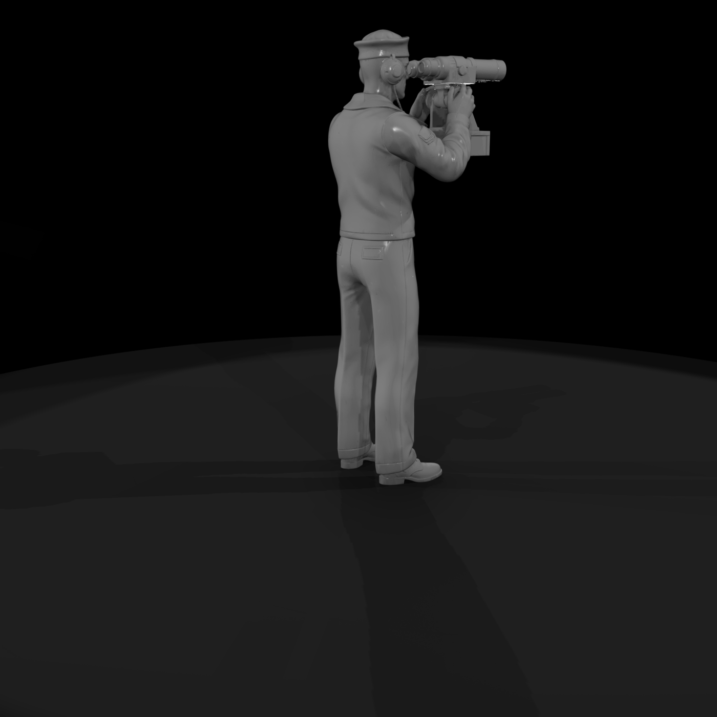 WWII Navy Sailor with Rangefinder