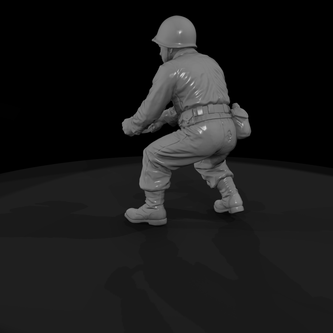 Ww2 Army 055 Wwii U S Army Mortar Crewman Figure