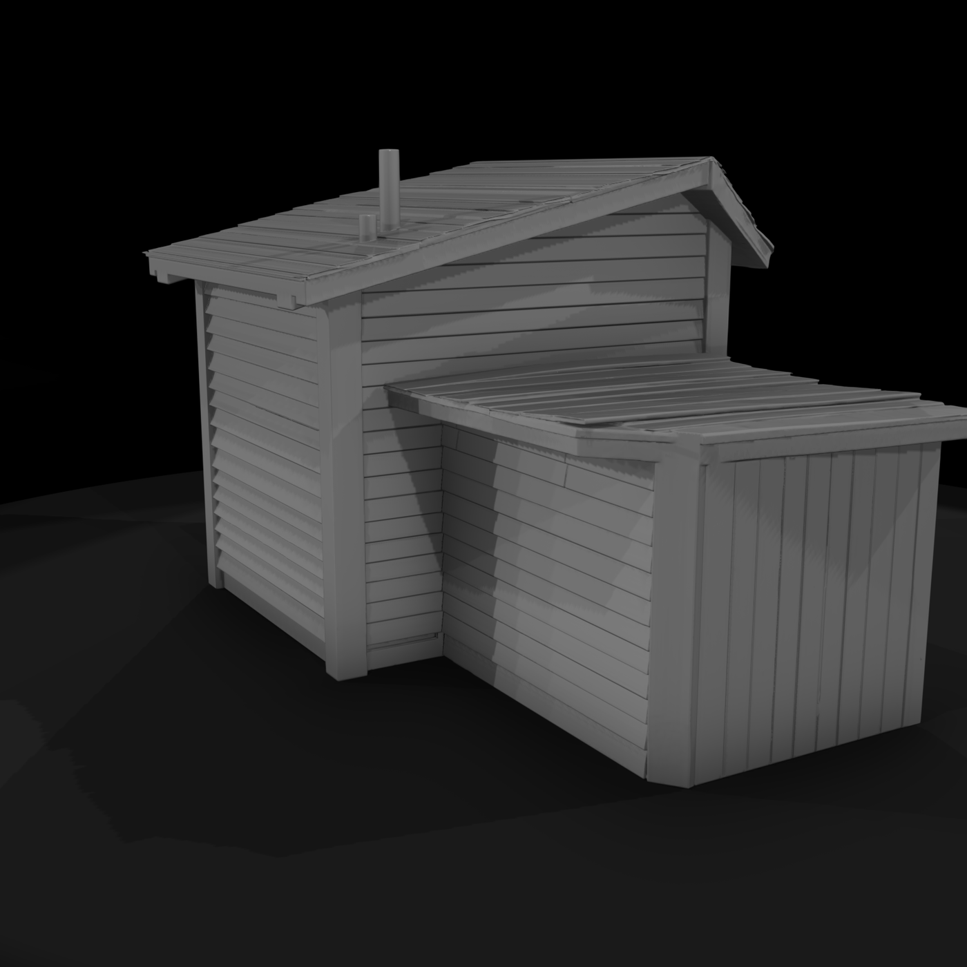 Rustic Wooden Shed