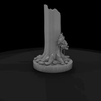 stylized-broken-tree-stump-woodland-diorama-419318 — thumbnail 6