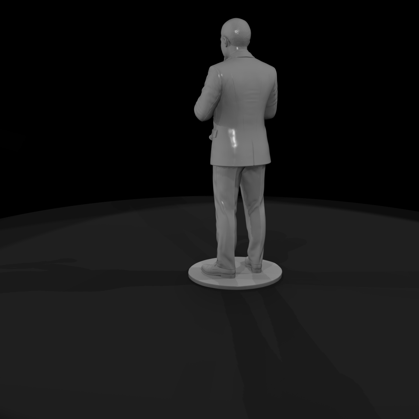 Clarinet Player in Suit
