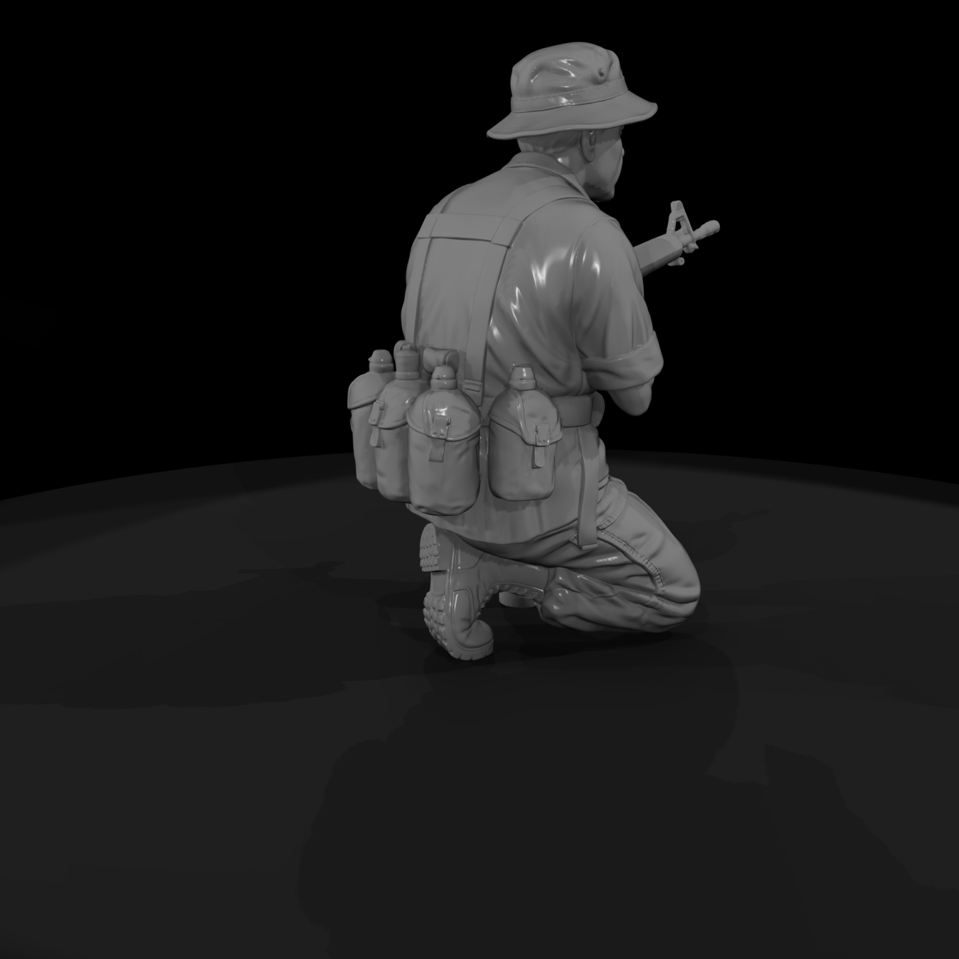 Vn Army 004 Vietnam U S Army Scout Figure