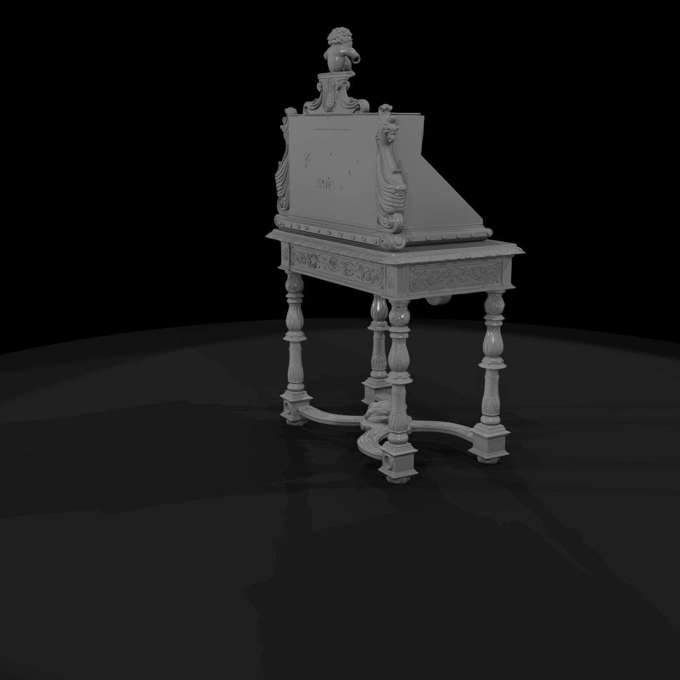 ornate-baroque-secretary-desk