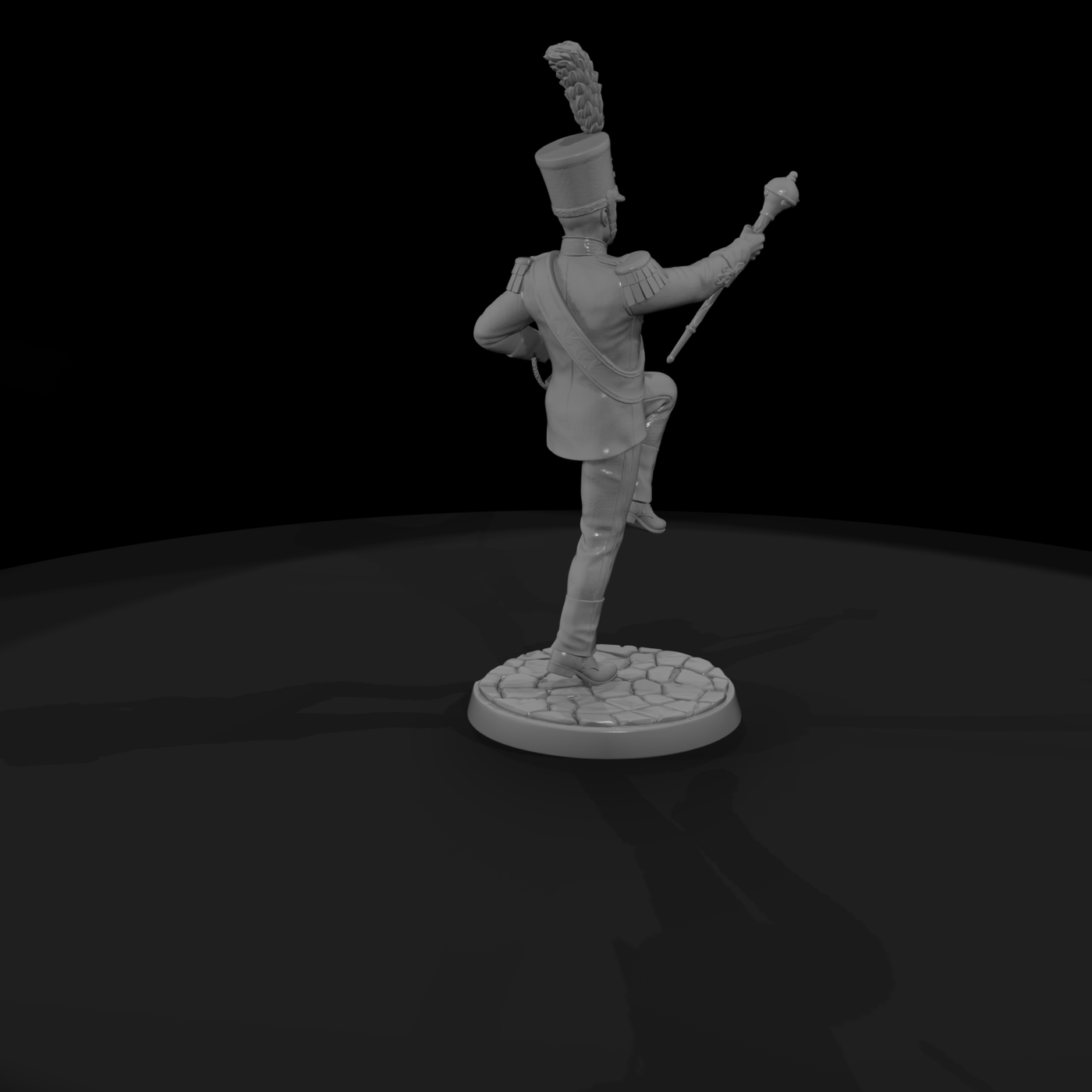 Poparc 0187 Marching Band Drum Major Alternate Pos