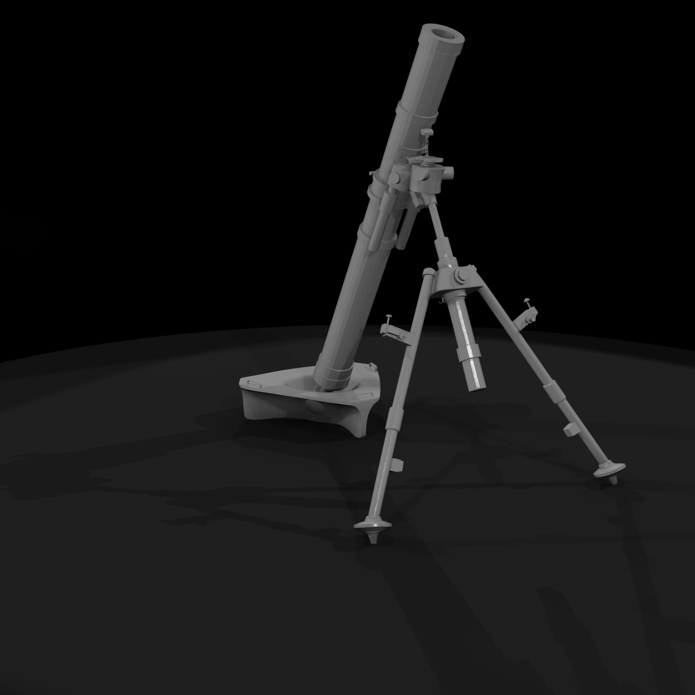 Low-Poly Infantry Mortar